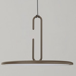 Clip Pendant - Matte Gold Canopy / Matte Bronze