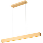 Hudson Color-Select Linear Chandelier - Gold / Frosted