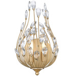 Gabriella Wall Sconce - Modern Gold / Crystal