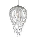 Gabriella Pendant - Brushed Nickel / Crystal
