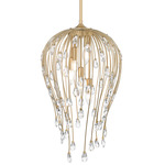 Gabriella Pendant - Modern Gold / Crystal