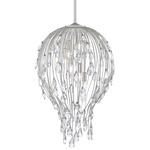 Gabriella Pendant - Brushed Nickel / Crystal