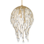 Gabriella Pendant - Modern Gold / Crystal