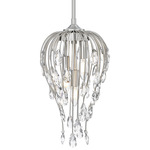 Gabriella Pendant - Brushed Nickel / Crystal