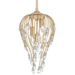 Gabriella Pendant - Modern Gold / Crystal
