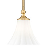 Fleur Pendant - Modern Gold / Etched Opal