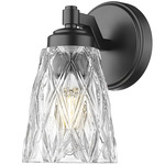 Andree Wall Sconce - Matte Black / Clear