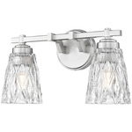 Andree Bathroom Vanity Light - Brushed Nickel / Clear