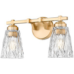 Andree Bathroom Vanity Light - Modern Gold / Clear
