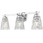 Andree Bathroom Vanity Light - Chrome / Clear