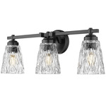 Andree Bathroom Vanity Light - Matte Black / Clear