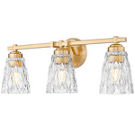 Andree Bathroom Vanity Light - Modern Gold / Clear