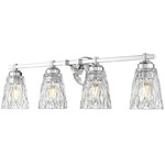 Andree Bathroom Vanity Light - Chrome / Clear
