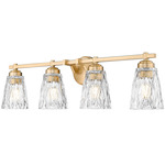 Andree Bathroom Vanity Light - Modern Gold / Clear