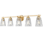 Andree Bathroom Vanity Light - Modern Gold / Clear