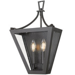 Montalcino Wall Sconce - Iron Ore / Clear Seedy