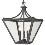 Montalcino Chandelier - Iron Ore / Clear Seedy