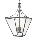 Montalcino Chandelier - Iron Ore / Clear Seedy