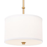 Linden Color-Select Pendant - Modern Gold / White