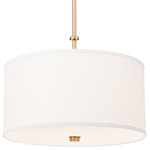 Linden Color-Select Pendant - Modern Gold / White