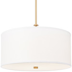 Linden Color-Select Pendant - Modern Gold / White
