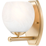 Colette Wall Sconce - Modern Gold / Feathered White