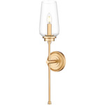 Clara Wall Sconce - Modern Gold / Clear