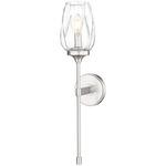 Cassian Wall Sconce - Brushed Nickel / Clear