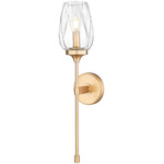 Cassian Wall Sconce - Modern Gold / Clear