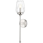 Cassian Wall Sconce - Polished Nickel / Clear