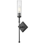 Esme Wall Sconce - Matte Black / Clear