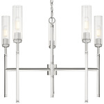 Esme Chandelier - Brushed Nickel / Clear