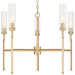 Esme Chandelier - Modern Gold / Clear