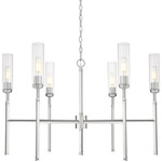 Esme Chandelier - Brushed Nickel / Clear
