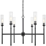Esme Chandelier - Matte Black / Clear