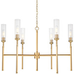 Esme Chandelier - Modern Gold / Clear