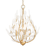 Claudine Chandelier - Modern Gold / Frosted