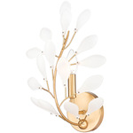 Claudine Wall Sconce - Modern Gold / Frosted
