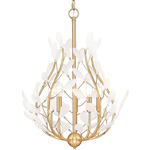 Claudine Chandelier - Modern Gold / Frosted