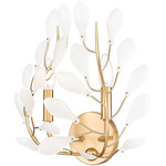 Claudine 2-Light Wall Sconce - Modern Gold / Frosted