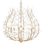 Claudine Chandelier - Modern Gold / Frosted