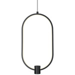 Saros Color-Select Pendant - Matte Black / White
