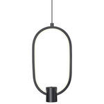 Saros Color-Select Pendant - Matte Black / White