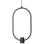 Saros Color-Select Pendant - Matte Black / White