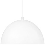 Vega Pendant - Matte White / Gold