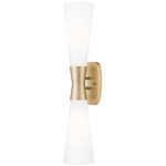 Emrys Wall Sconce - Modern Gold / White Opal