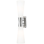 Emrys Wall Sconce - Polished Nickel / White Opal