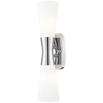 Emrys Wall Sconce - Polished Nickel / White Opal
