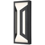 Banff Color-Select Outdoor Wall Light - Sand Black / Etched Opal
