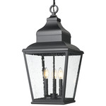 Raphael Outdoor Pendant - Sand Black / Clear Seedy